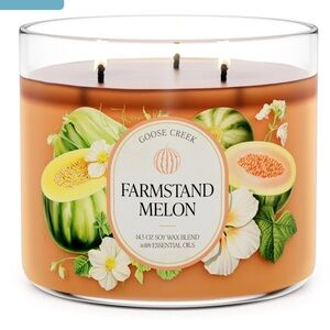 🍉🥝 GC Farmstand Melon 3-Wick Candle NEW